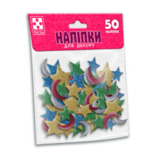 Набір для творчості Vladi Toys м'які наліпки "Зірка та місяць" VT4206-55