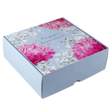 Коробка самозбірна "Насолоджуйся" 20х20х7 см 7006-0101