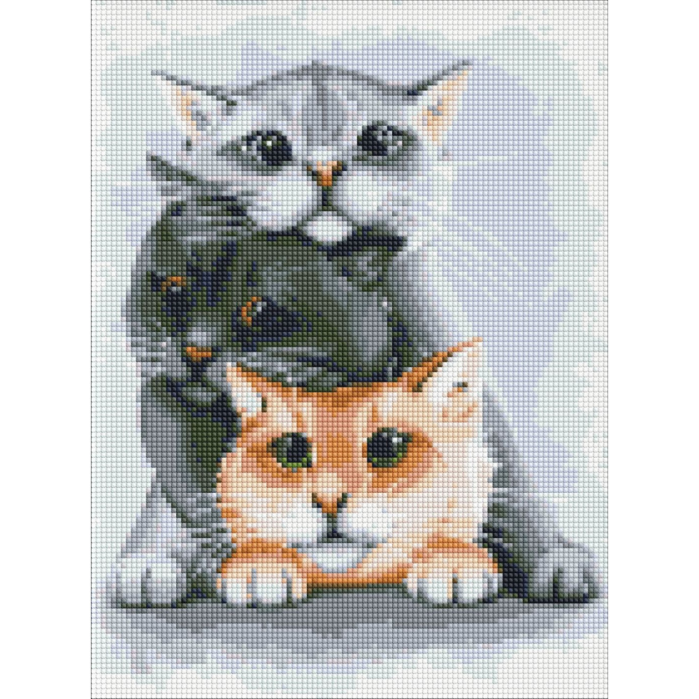 Набір з алмазною мозаїкою "Маленькі улюбленці" 30х40см AMO7134