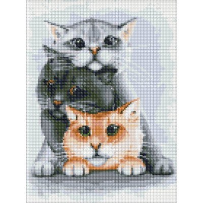 Набір з алмазною мозаїкою "Маленькі улюбленці" 30х40см AMO7134