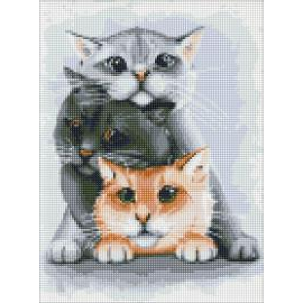 Набір з алмазною мозаїкою "Маленькі улюбленці" 30х40см AMO7134