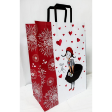 Пакет паперовий з ручками Крафт білий 320х150х420,KGB 324215-22