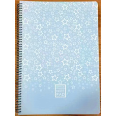 Блокнот на спіралі А4, 80 аркушів, 70 г/м2, блок у клітинку, N9629