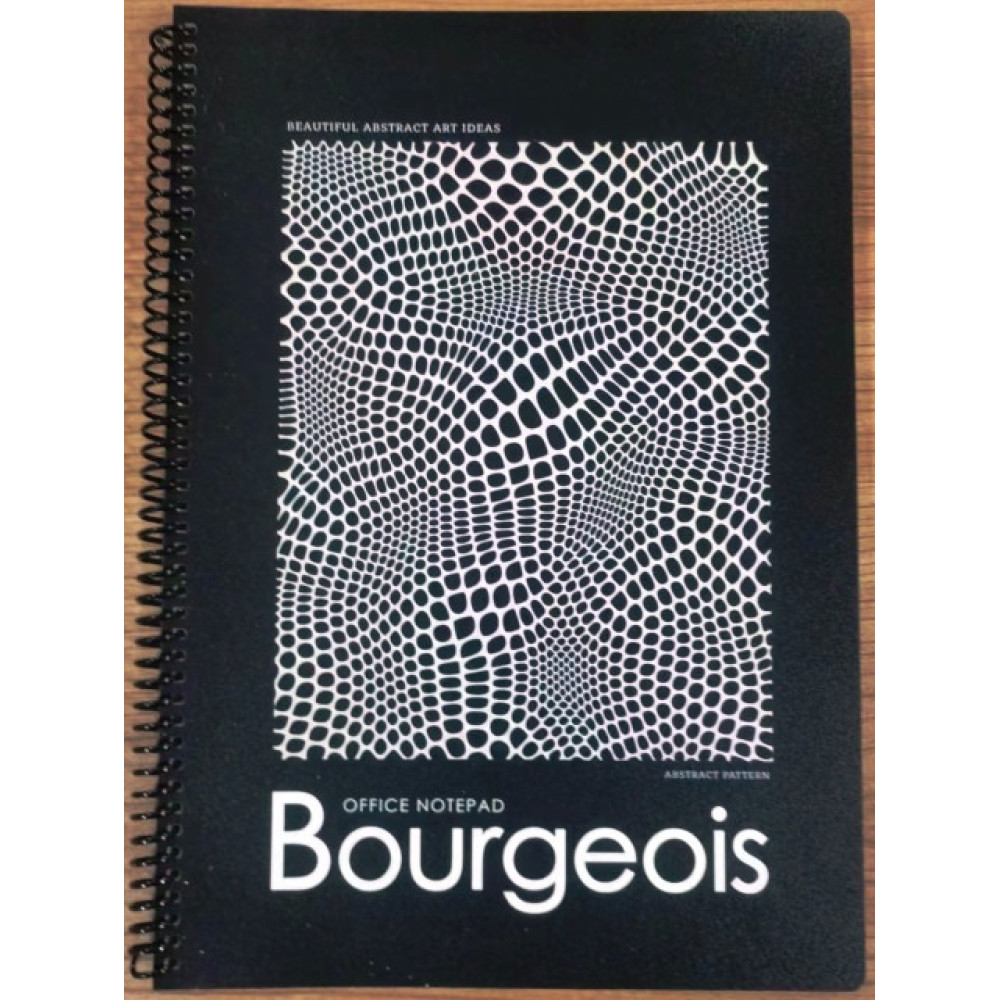 Блокнот на спіралі А4, 80 аркушів, 60г/м2, блок у клітинку, N9630