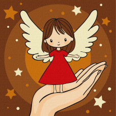 Набір для розпису по номерах для дітей "Долоня дива" 25х25см KHO1193