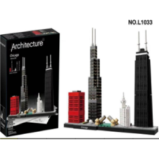 Конструктор у коробці  Architecture Chicago 72686Skyline Building Blocks Set (444 pieces) (a)