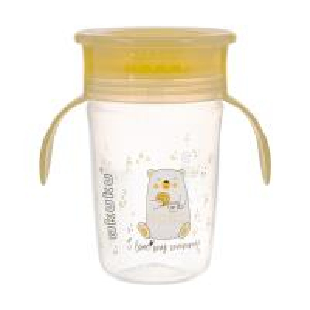 Поїльник-непроливайка 360° 240 мл жовтий A0670