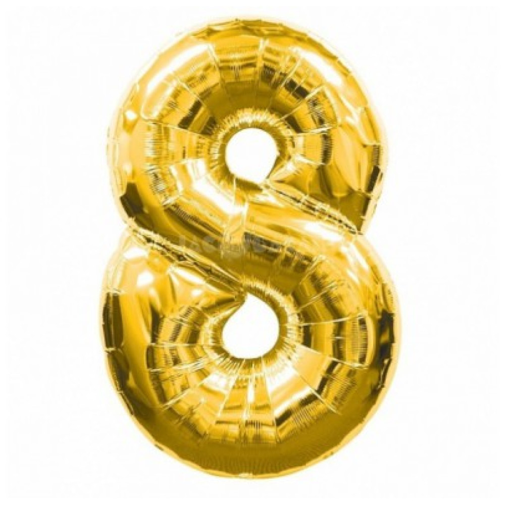 Кулька Цифра 8 золота/срібна, фольга FlexMetal