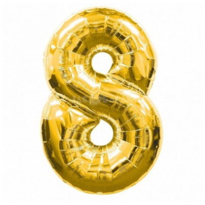 Кулька Цифра 8 золота/срібна, фольга FlexMetal