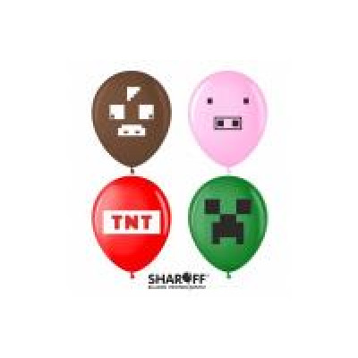 Латексна Куля Sharoff "Майнкрафт Мікс" 12`