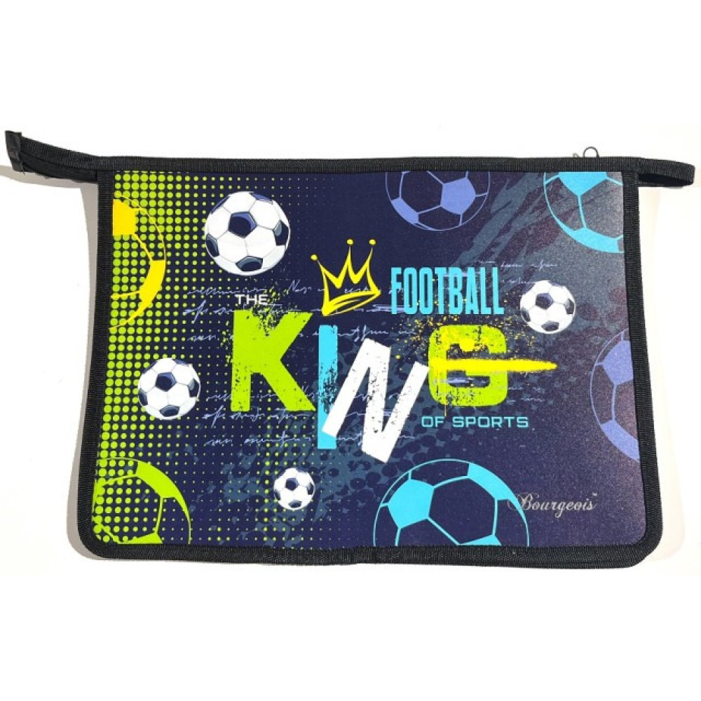 Папка на блискавці, А4+, 500мкм, кольоровий друк (1 відділення) Р0238