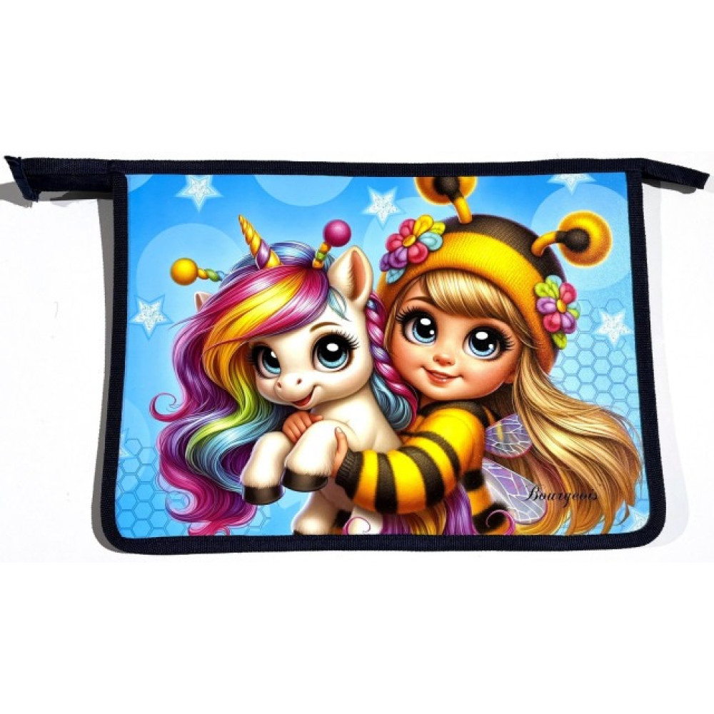 Папка на блискавці, А4+, 500мкм, кольоровий друк (1 відділення) Р0245