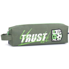 Пенал KJ3399 Green Сірий 21х4.5х6 см