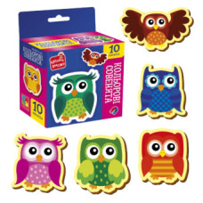 Гра розвиваюча Vladi Toys набір магнітів. "Кольорові совенята" VT3106-38