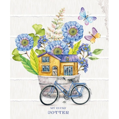 Блокнот тверда палітурка з Матовим ламінуванням, з Вибірковим УФ-лаком, розмір 104х124 мм, 64 аркуша 19281