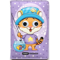 Блокнот Дитячий, формат A6, 64 аркуша, обкладинка тверда зі штучної шкіри + Друк + Пластикові очі N9344