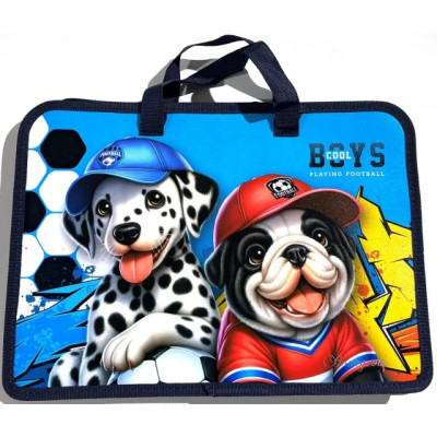 Папка на блискавці з довгими ручками, А4+, 500мкм, кольоровий друк. (1 відділення) Р0262