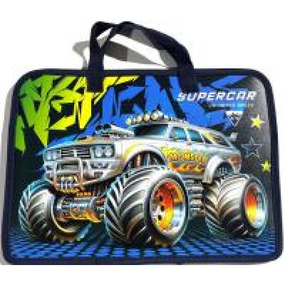 Папка на блискавці з довгими ручками, А4+, 500мкм, кольоровий друк. (1 відділення) Р0260