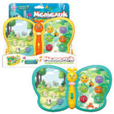 Інтерактивна гра "Метелик" 56629 (96/2) "WToys", 2 кольори, ОЗВУЧУВАННЯ УКРАЇНСЬКОЮ МОВОЮ, назви тварин, вірші, пісні, казки, гра на реакцію, цифри, н