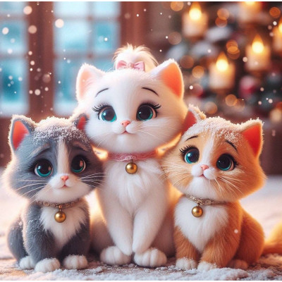 Алмазна мозаїка "Аманда, Лінда і Роуз", 20х20см, ТМ Dreamtoys S10237, на рамці, 21х21х2,5 см, в коробці