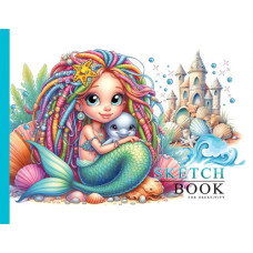 Скетчбук 7БЦ Обкладинка Матова ламінація,формат 200 х 143 мм, 24 аркуша, 24385