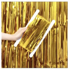 Декоративна шторка для фотозони - золота 1x2 м 03217