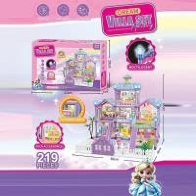 Будиночок з героями QBQ 201-2 (24) 219 елементів, підсвічування, лялька, меблі, аксесуари, в коробці