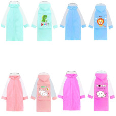 Дощовик дитячий C 68734 (100) щільний, на кнопках, капюшон, зріст 80-110 см, у пакеті,