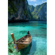 Алмазна мозаїка "Мальовничий Таїланд" S20253, ТМ Dreamtoys, 30x40 см, на рамці, 31x41x2,5 см, в коробці