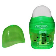 точилка з конт.+ластик Hearts, зел. кол., 4828-04, CLASS