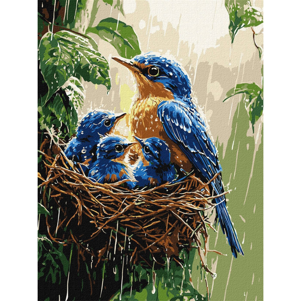 Набір для розпису по номерах "Весняний дощ" 30х40см KHO6741