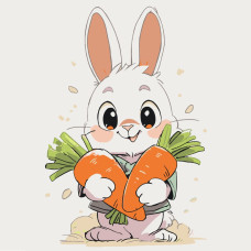 Набір для розпису "Чудовий кролик" 30x30 см 15592-AC