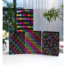 Пакет подарунковий "Чорний з голограмою" Великий (L 41,5х30х12см) 15043