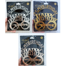 Обруч для волосся та окуляри It's my birthday Happy birthday золото, срібло, рожеве золото 15111