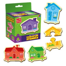 Гра розвиваюча Vladi Toys пазли магнітні "Кольорові будинки" VT1733-03