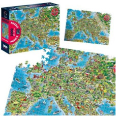Пазли De.tail. Мапа Європи. 1000 деталей DT1000-16