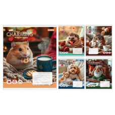 Зошит учнівський шкільний 1 Вересня Charming А5 12 аркушів клітинка 768182