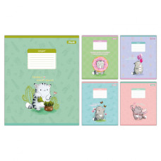 Зошит учнівський шкільний 1 Вересня Meow Cat А5 12 аркушів коса лінія 768150