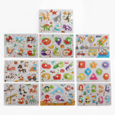 Вкладиші C 73239 (200) дерев'яні,  назви англійською мовою,