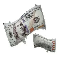 Фольгована фігура 100 доларів 50х35см 15333
