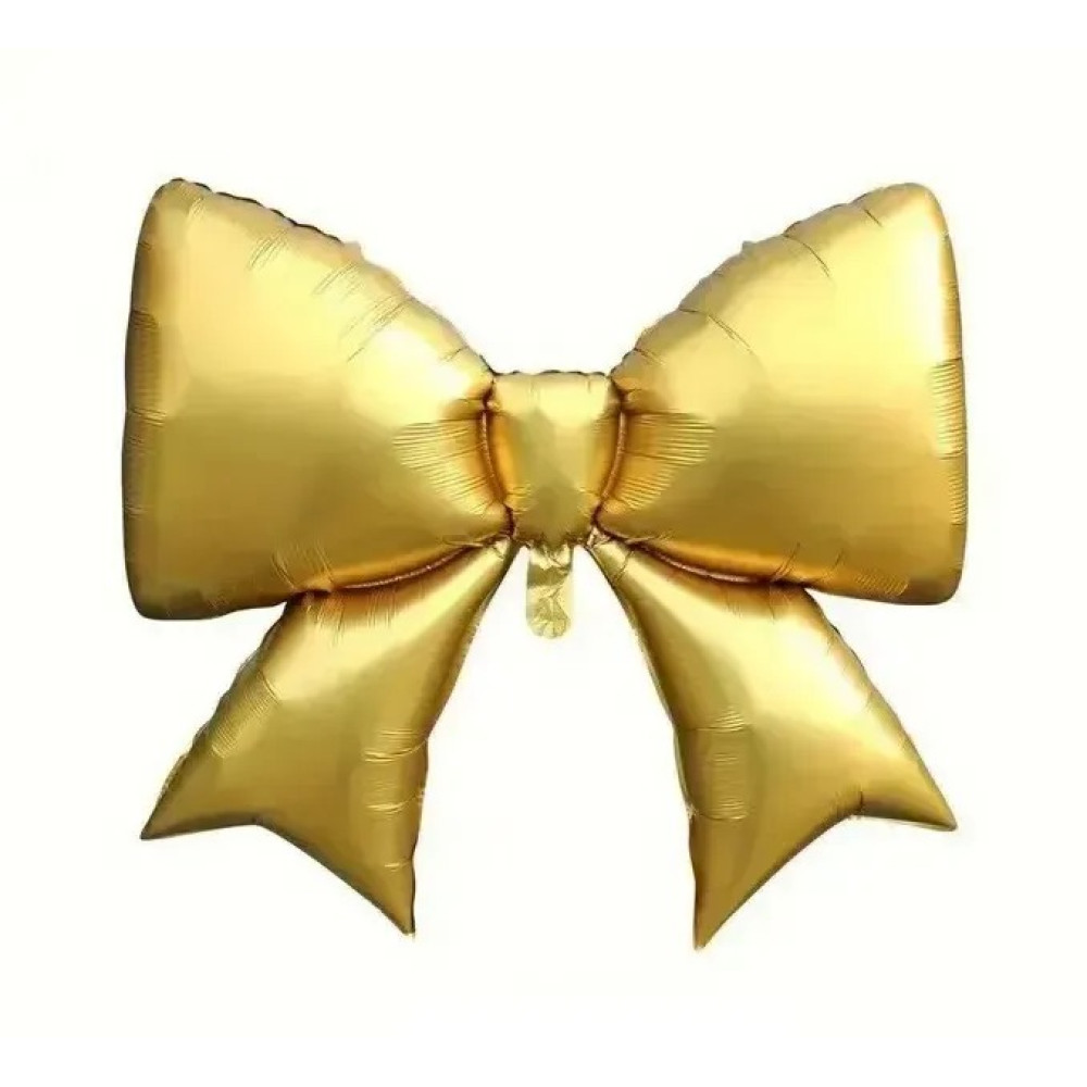 Фольгована фігура Бантик золотий15327