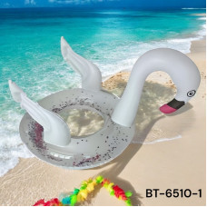 Фламінго БІЛИЙ BT-6510-1 блискучий надувний для плавання 70см (уп.6) (ящ. 180)