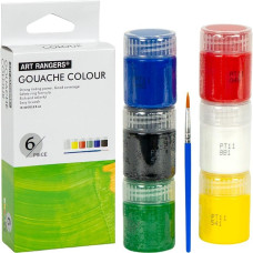 Фарби 15 мл "Art Ranger" 6 кольорів "Gouache" з пензлем WX02.T06015-2