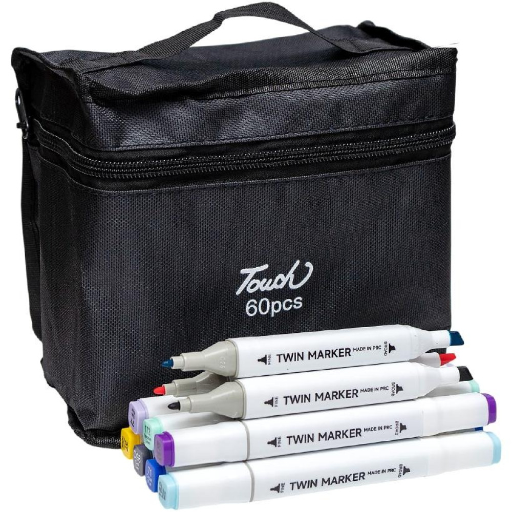 Набір скетч-маркерів 60 кольорів BV820-60 у сумці (110021)