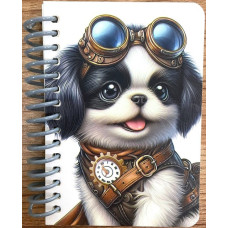 Блокнот на спіралі А7, 64 аркушів, 70г/м2, блок без друку (чисті аркушіІ), N9843