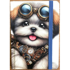 Блокнот А6, 80 арк, папір 60г/м2 , блок друк 1+1 (клітинка) (9833)