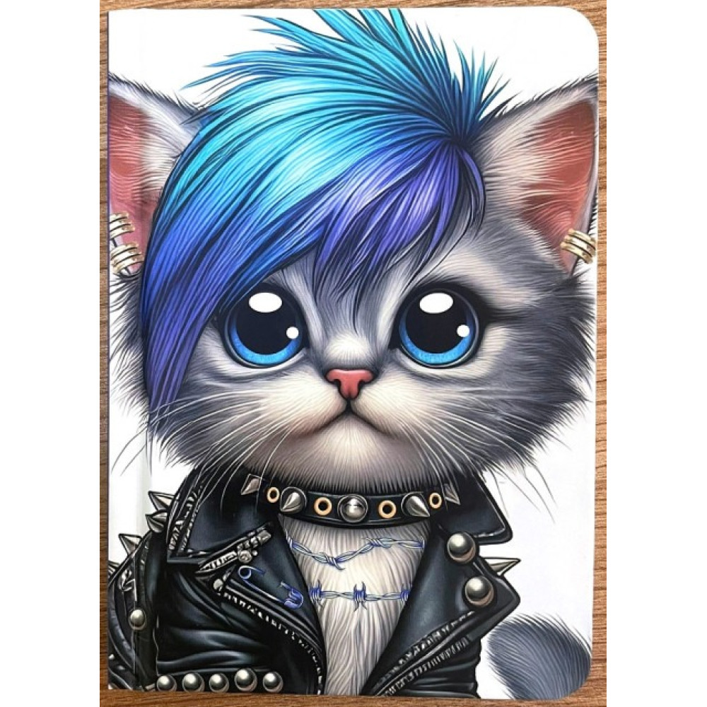 Блокнот А6, 64 арк, папір 70г/м2 , блок друк 1+1 (лінія =), 9829