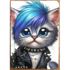 Блокнот А6, 64 арк, папір 70г/м2 , блок друк 1+1 (лінія =), 9829