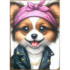 Блокнот А6, 64 арк, папір 70г/м2 , блок друк 1+1 (лінія =), 9827