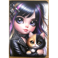 Блокнот 140х95 мм, 64 арк, папір 60г/м2 , блок (клітинка #), 9818